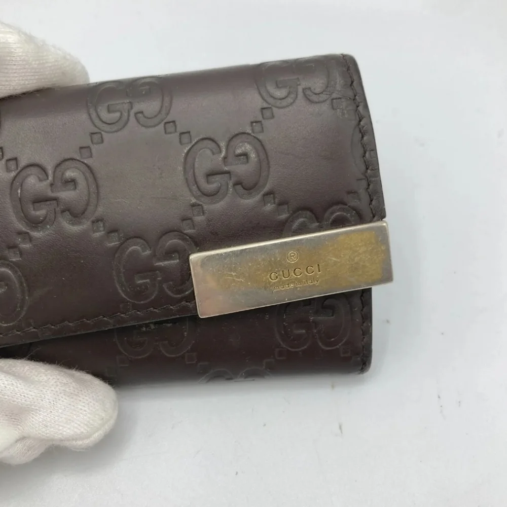 🤎🔹️GUCCI🔹️  Key case holder GG Cow Leather  Guccissima Brown ✨️